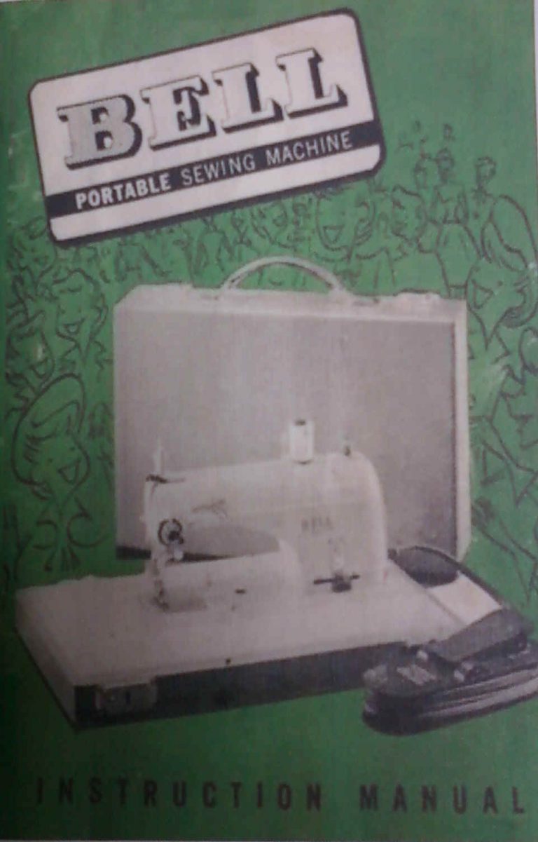 BELL PORTABLE Sewing Machine Manual Sewing Machine Museum