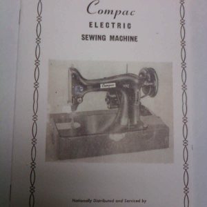 COMPAC ELECTRIC Sewing Machine Manual