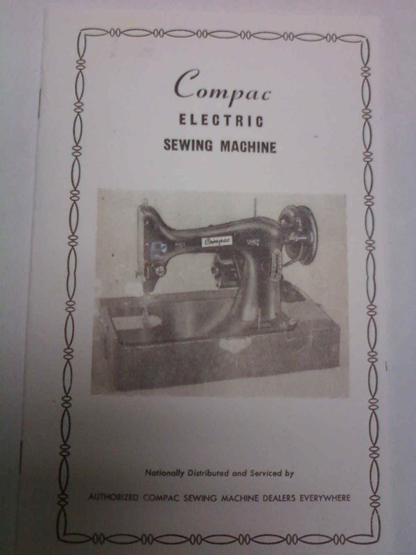 COMPAC ELECTRIC Sewing Machine Manual