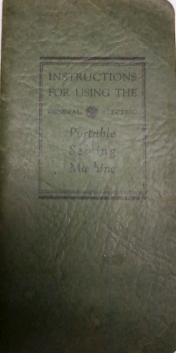 GENERAL ELECTRIC Sewing Machine Manual
