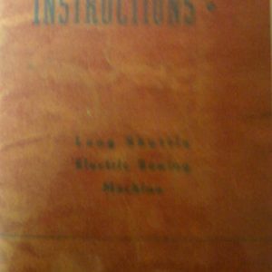 NATIONAL MODEL 60 Sewing Machine Manual