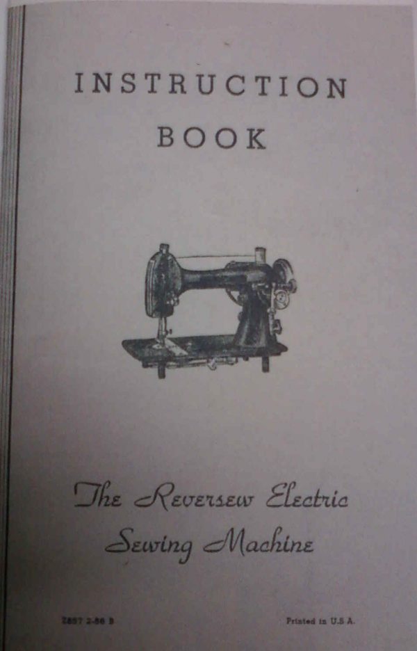 REVERSEW ELECTRIC Sewing Machine Manual