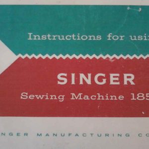 SINGER MODEL 185 Sewing Machine Manual