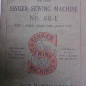 SINGER MODEL 66-1 Sewing Machine Manual